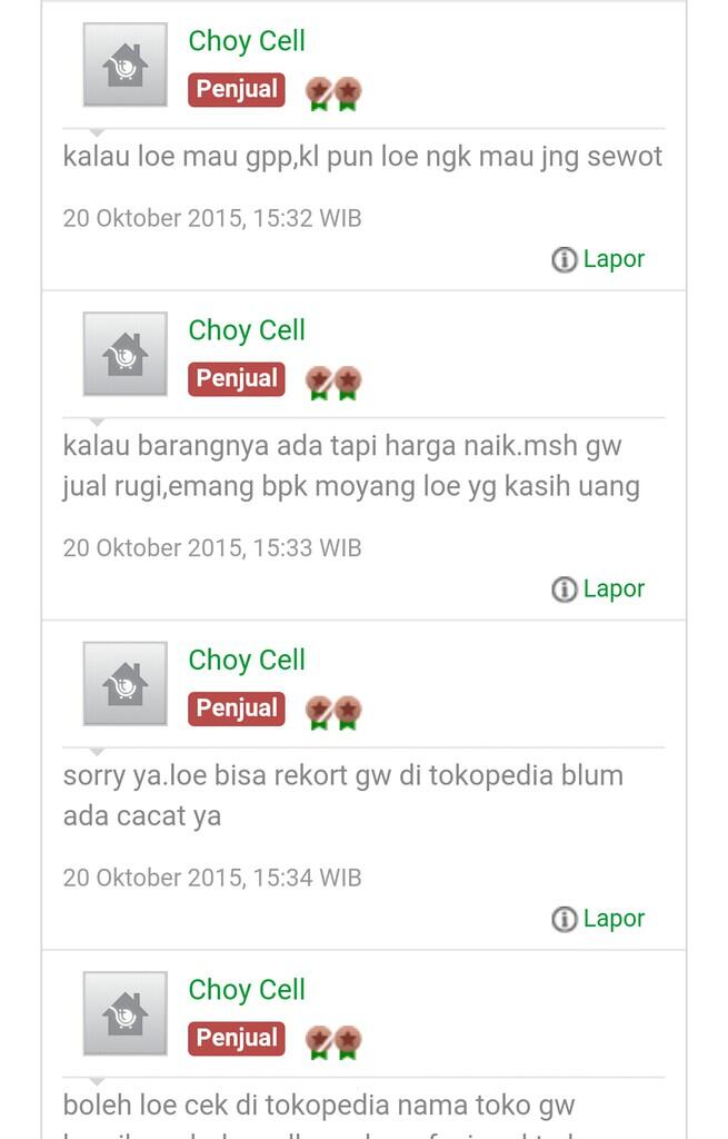 Jangan belanja sama seller ga tau malu, penipu dan psikopat