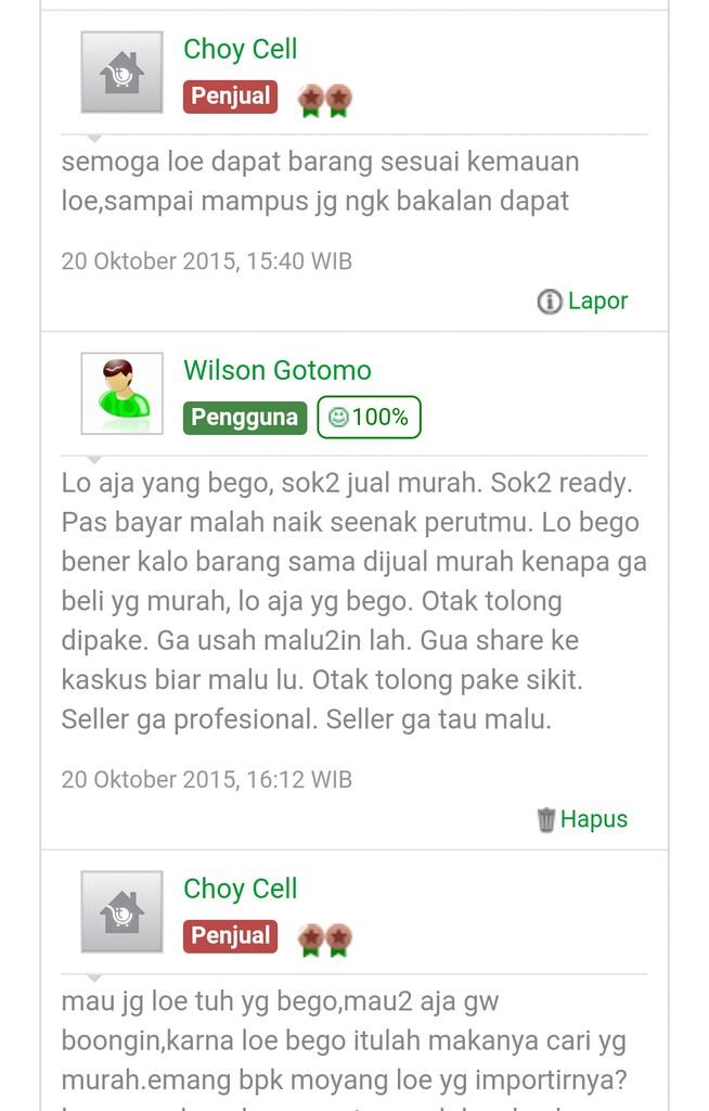 Jangan belanja sama seller ga tau malu, penipu dan psikopat