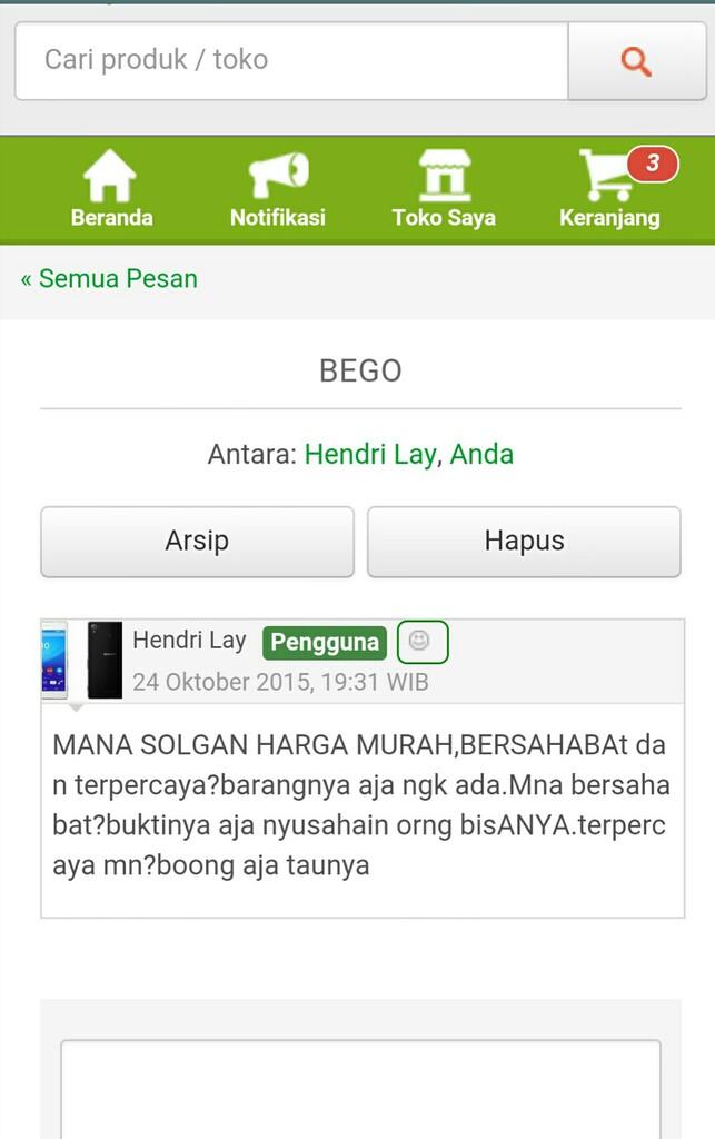 Jangan belanja sama seller ga tau malu, penipu dan psikopat