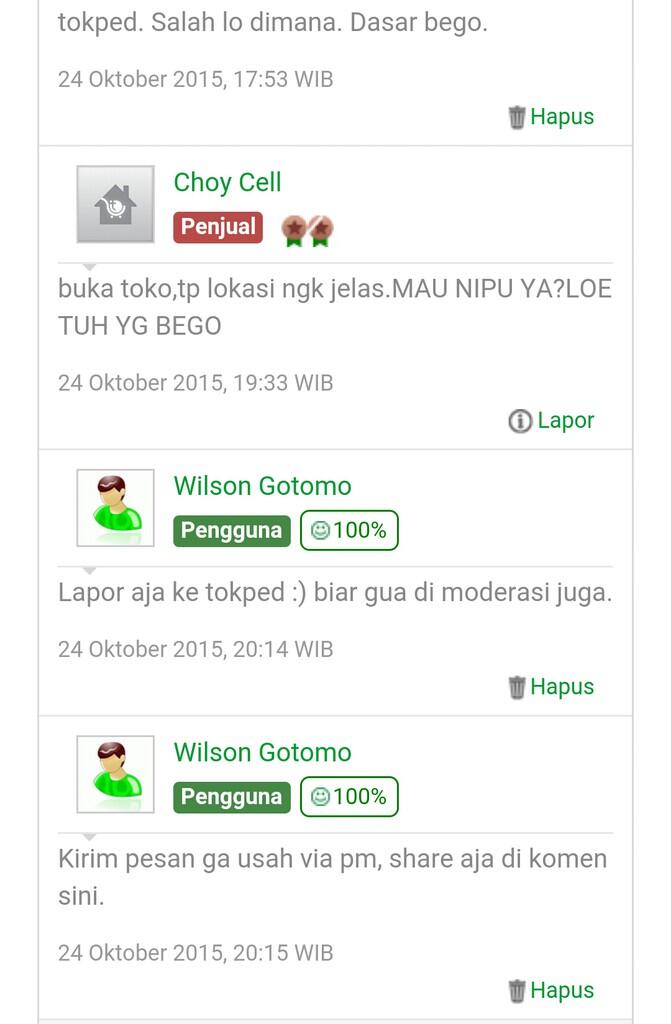 Jangan belanja sama seller ga tau malu, penipu dan psikopat