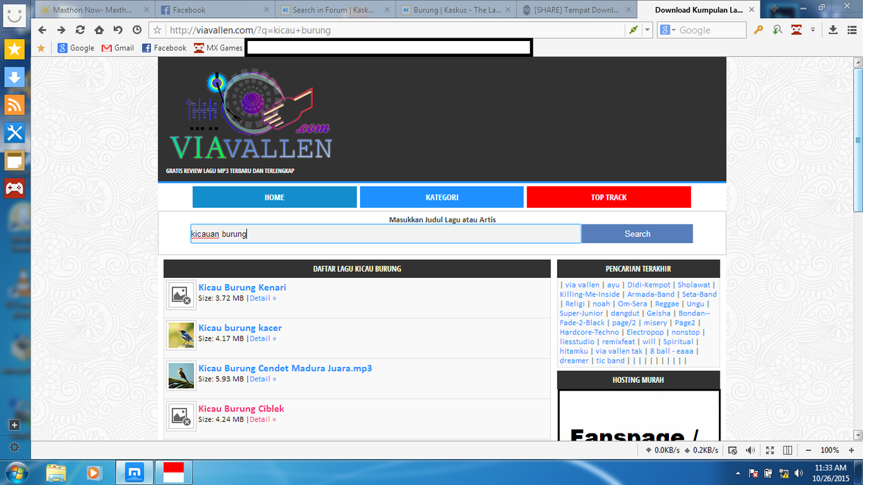 [SHARE] Tempat Download Kicauan Burung