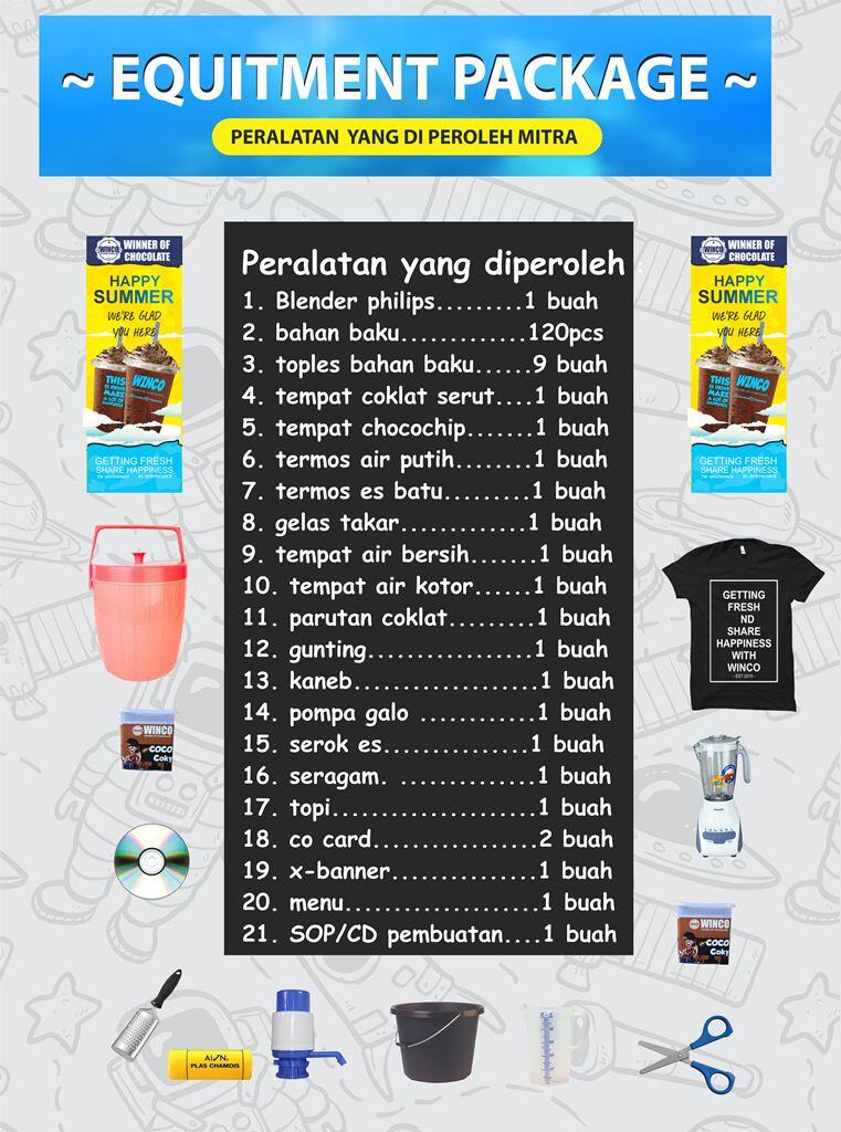 PAKET RESELLER/MITRA ES COKLAT WINCO (MULAI DARI 4JUTAAN) FREE ONGKIR SE INDONESIA