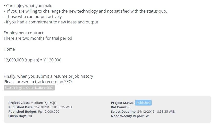 I need SEO Engineers  KASKUS