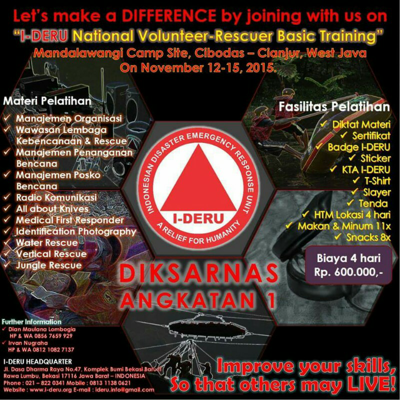 (INFO) Indonesian Disaster Emergency Response Unit Recruitment...