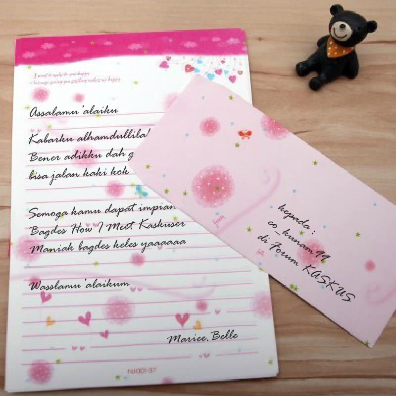 Surat Untuk sista Mariee.Belle