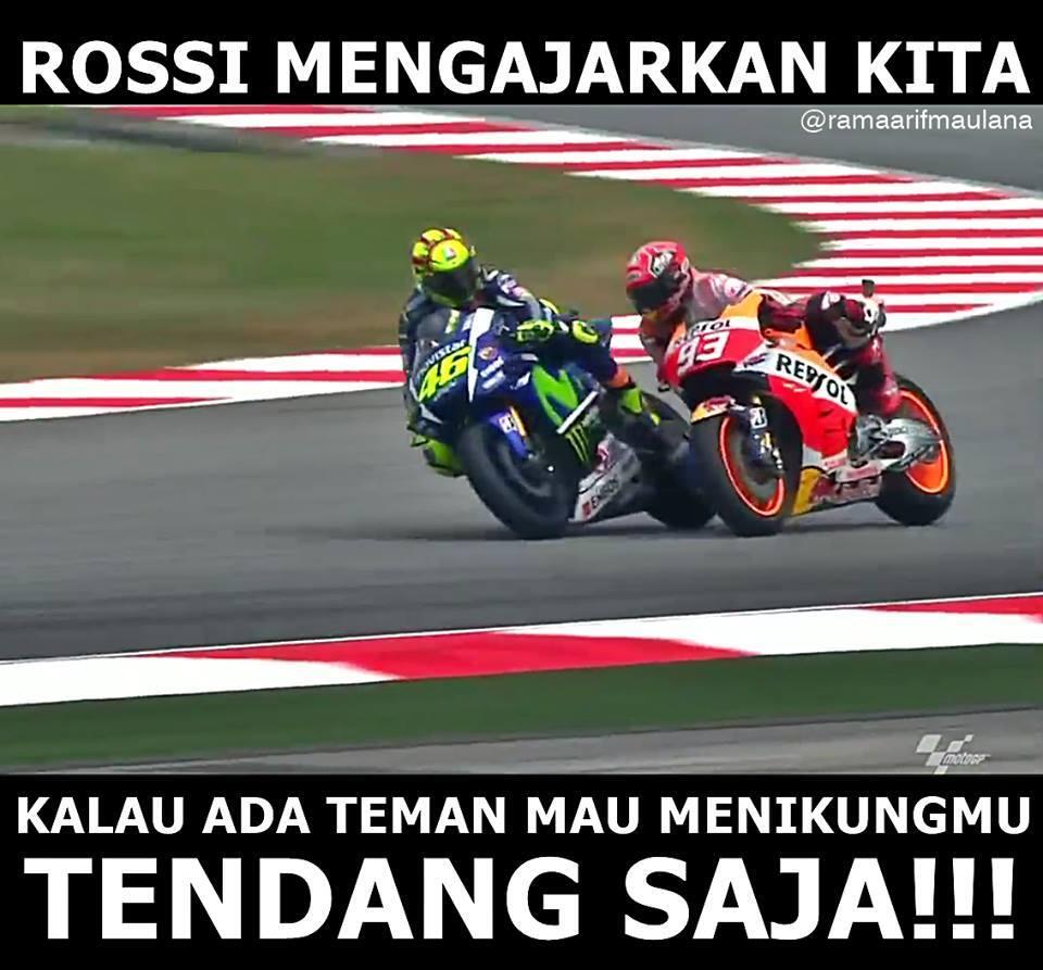 Insiden Rossi Vs Marquez Dinikmati Aja, Gan !