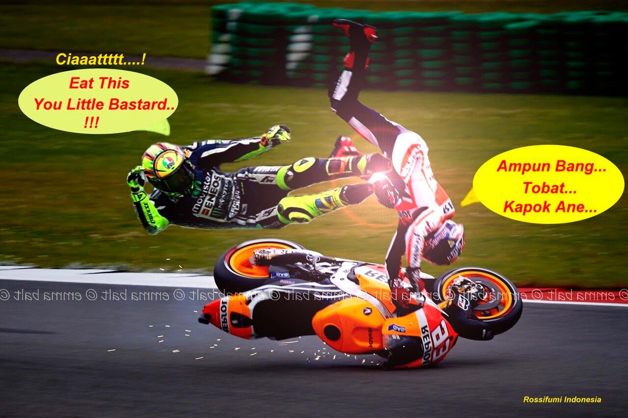 Insiden Rossi Vs Marquez Dinikmati Aja, Gan !