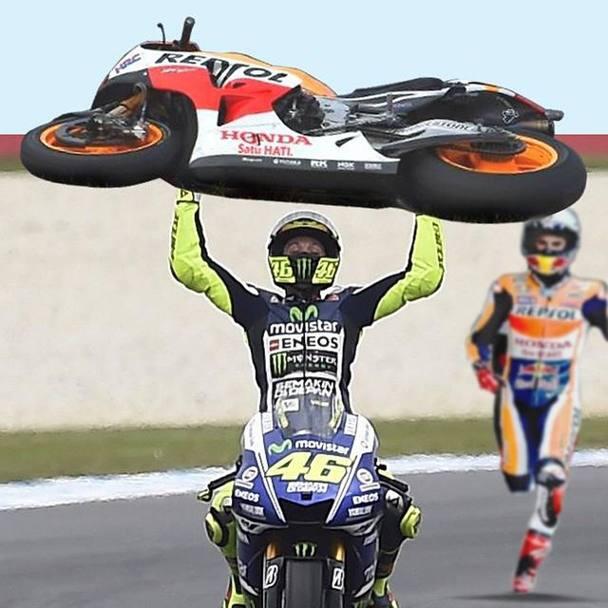 Insiden Rossi Vs Marquez Dinikmati Aja, Gan !