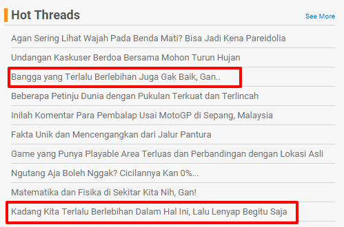 Kadang 'Kita' Terlalu Berlebihan Dalam hal Ini Lalu Lenyap Begitu Saja