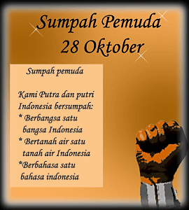 Selamat Hari Sumpah Pemuda 28 Oktober di Tahun 2015 Semuanya