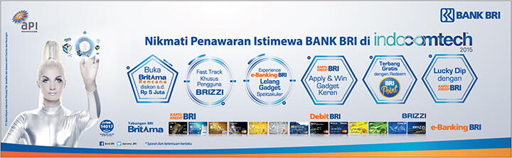 BANK BRI Hadirkan Promo Yang Menggiurkan di Indocomtech 2015