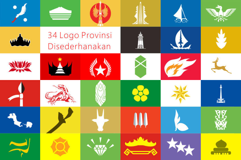 Seorang Desainer Grafis Mendesain Ulang 34 Lambang Provinsi Indonesia