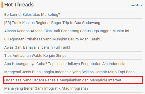 Organisasi yang Secara Rahasia Menjalankan dan Mengelola Internet