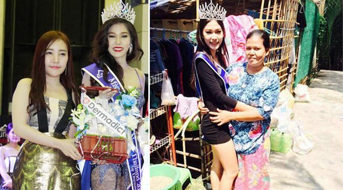 Foto-foto Miss Thailand di Rumah Ibunya yang Pemulung
