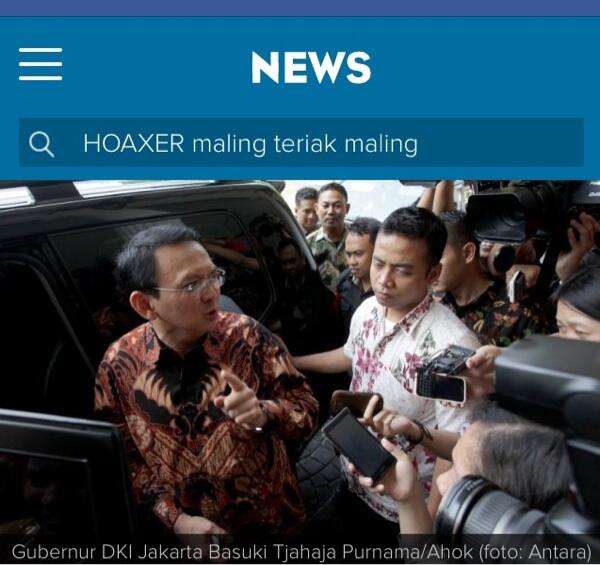 &#91;bacot HOAXER&#93; Diancam Dikeroyok Warga Jakarta, Ahok Tak Gentar