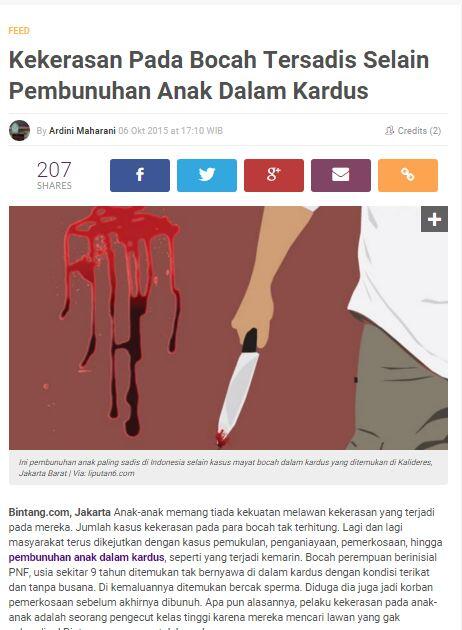 KEKERASAN ANAK: MENCARI PELAKU ATAU MENCEGAH??