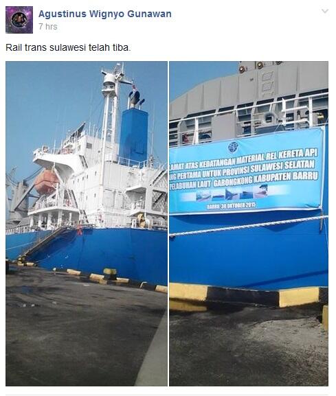 Rel Kereta Datang, Pengerjaan Trans Sulawesi Digenjot