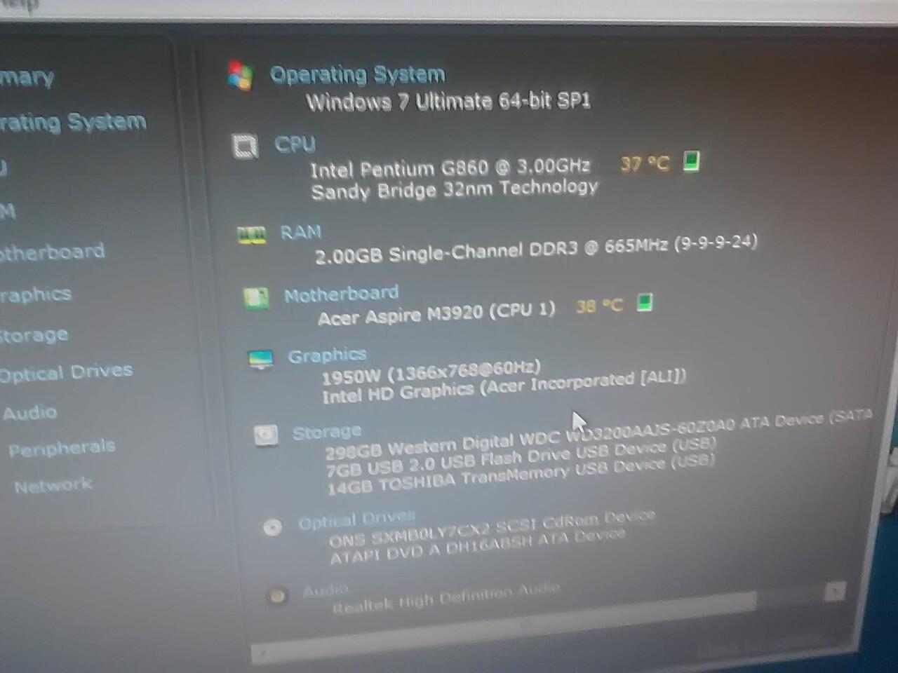 Cpu Acer aspire intel G860 3ghz -BOGOR