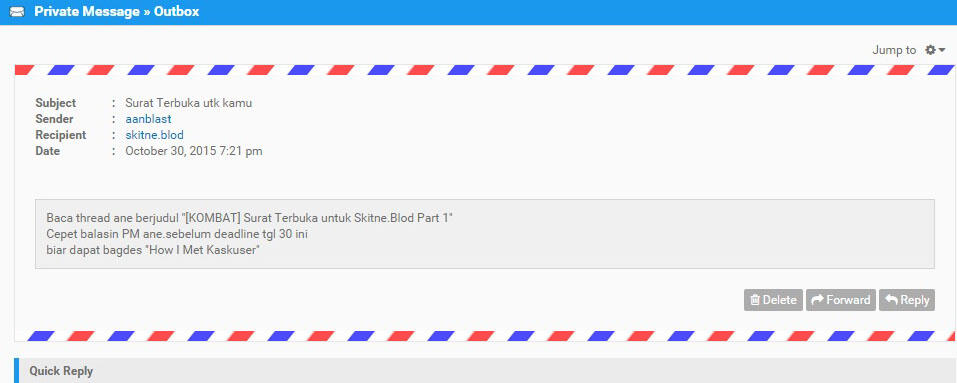 &#91;KOMBAT&#93; Surat Terbuka untuk Skitne.Blod Part 1