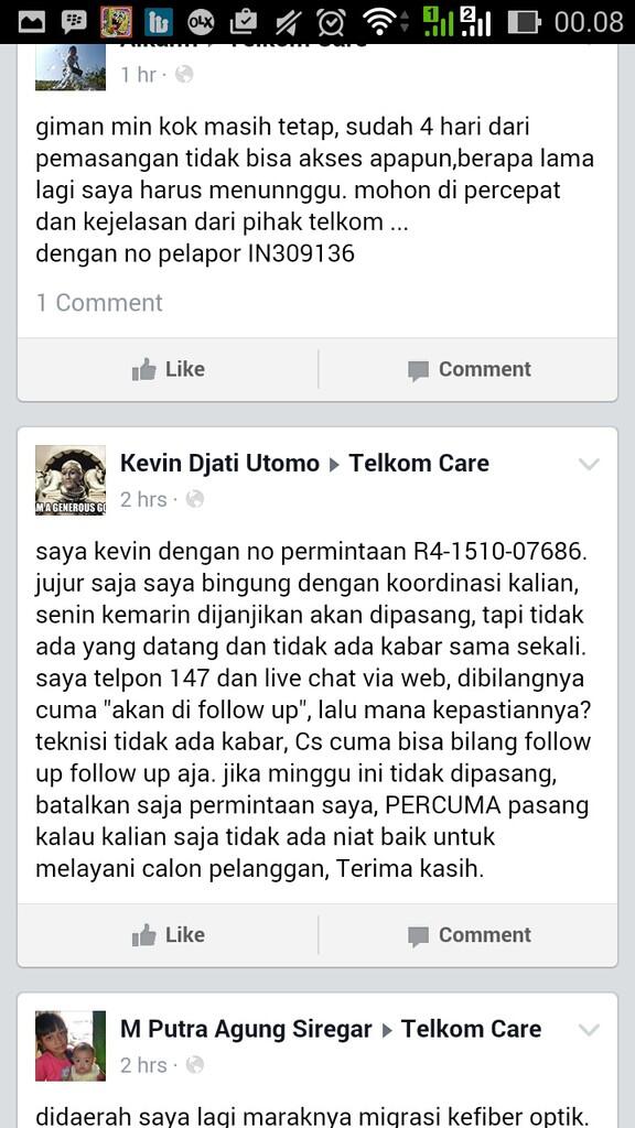 Buruknya PELAYANAN TELKOM SPEEDY DAN BANYAKNYA GANGGUAN PADA TELKOM