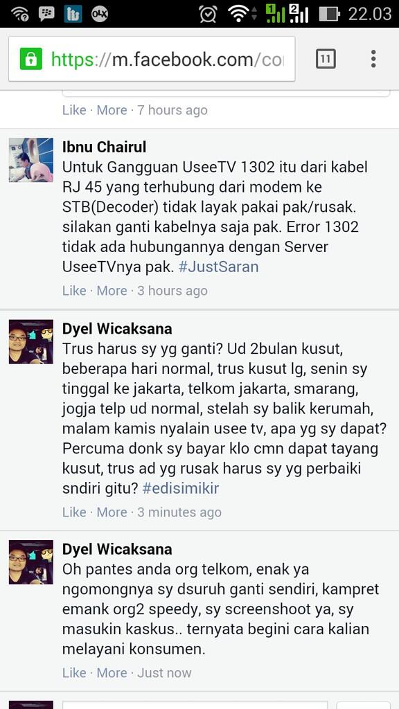Buruknya PELAYANAN TELKOM SPEEDY DAN BANYAKNYA GANGGUAN PADA TELKOM