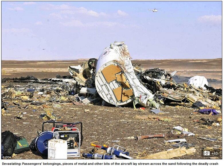 Pesawat Rusia Bawa 224 Orang Jatuh di Mesir