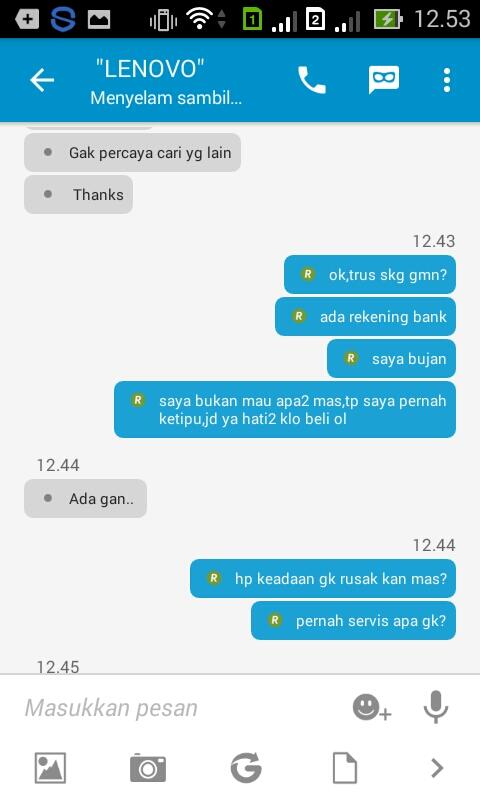 PENIPUAN BELANJA ONLINE HP OL*.CO.ID ATAS NAMA AHMAD RIDWAN