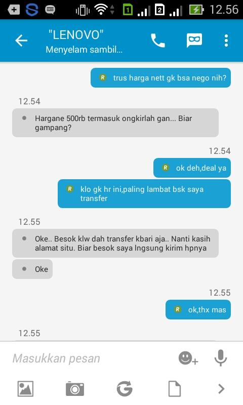 PENIPUAN BELANJA ONLINE HP OL*.CO.ID ATAS NAMA AHMAD RIDWAN