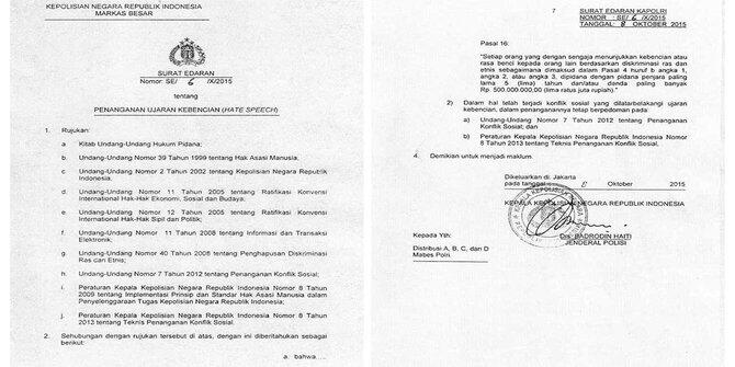 &#91; JUST SHARE &#93; Kapolri ancam penjara &amp; denda Rp 500 juta netizen mencaci di medsos