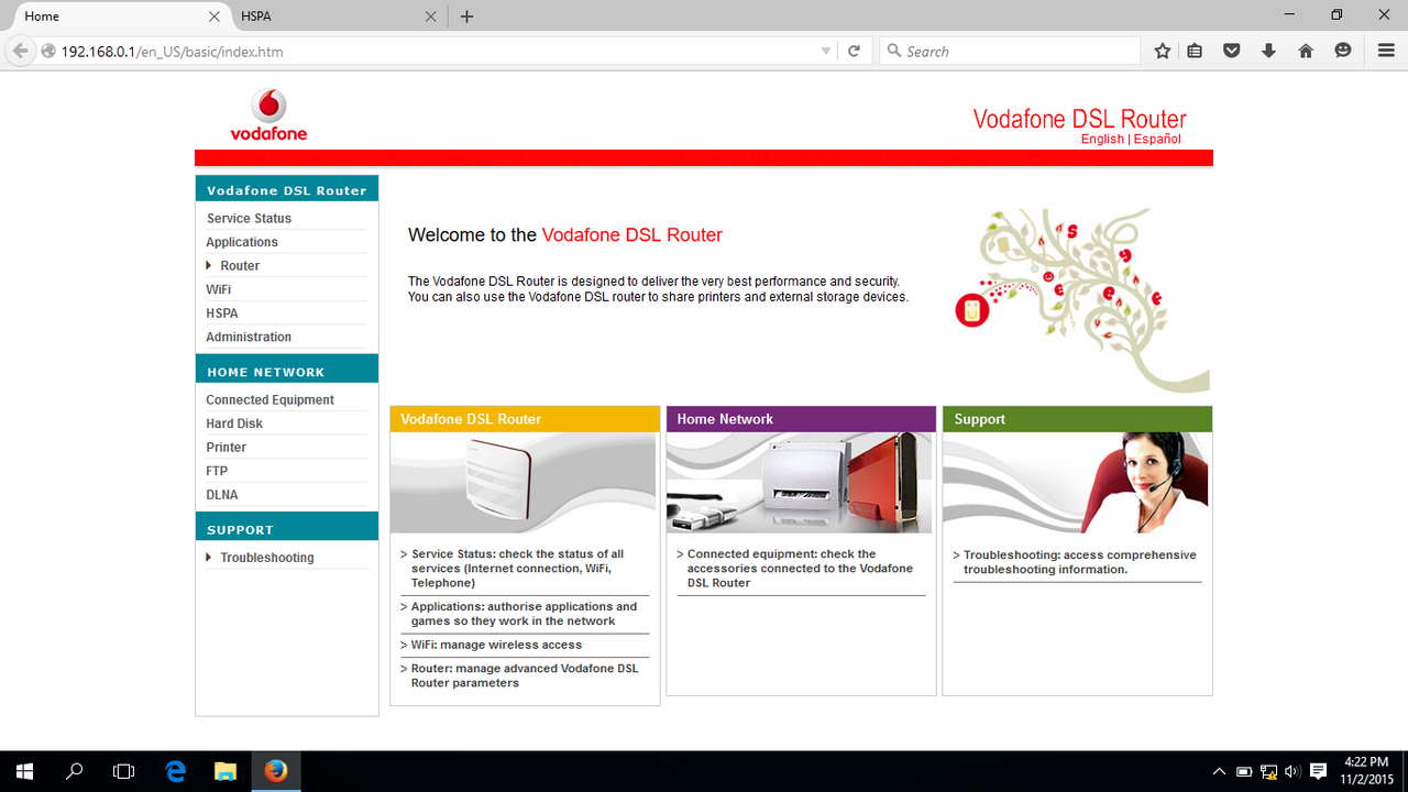 Bantu Gan, yang ngerti Router ADSL Vodafone HG556A!!!!