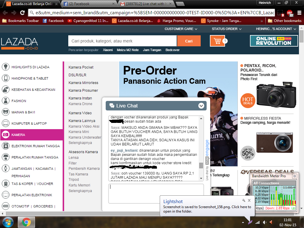 LAZADA!!!! UANG 2.1JUTA DIGANTI VOUCHER 139RB???? TOLONG ANE GAN!!!