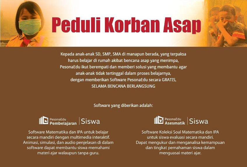 &#91;PesonaEdu&#93; Surat Edaran Resmi MENDIKNAS, untuk pelajar korban BENCANA ASAP