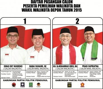 Depok Region : &quot; Ini Nih Gan Calon Pemimpin Kita yang Akan Datang&quot; info Pilkada 2015
