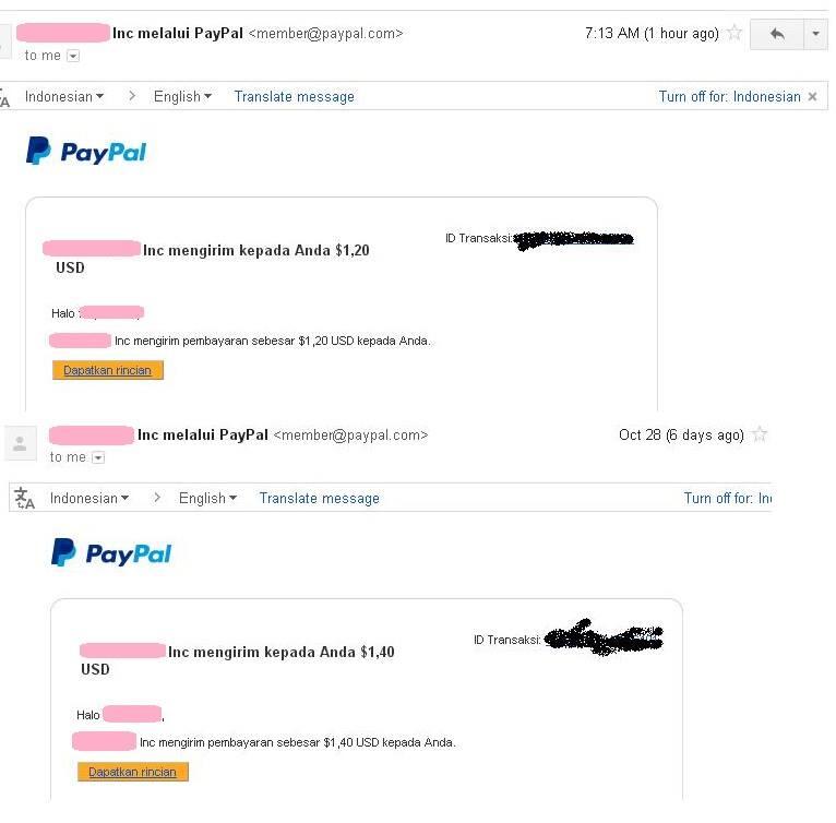 Dapet Dollar dari Iklan CPM Minimum Payout $0.5