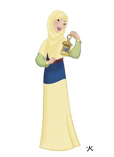 Ketika 10 Karakter Disney ini berhijab ! menurut agan gimana ?