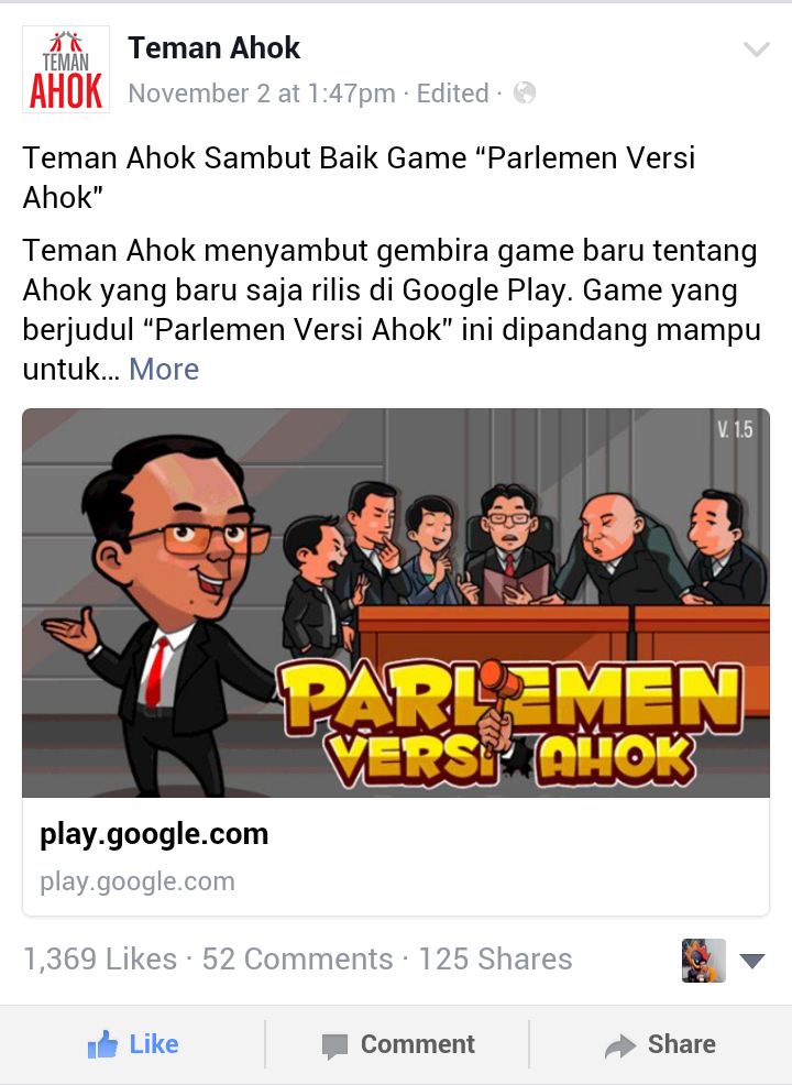 (Android) Parlemen Versi Ahok 