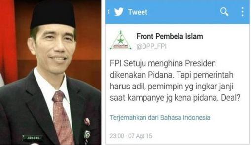 FPI Tantang KAPOLRI Buat SE Untuk Pemimpin Yang Ingkar Janji