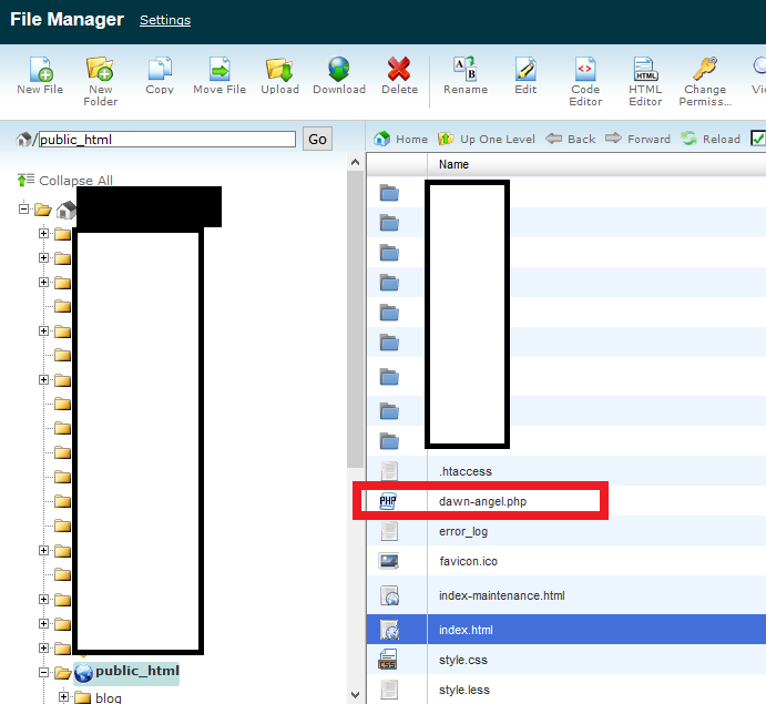 Ada File dawn-angel.php di folder public_html, apa ini kena hack?