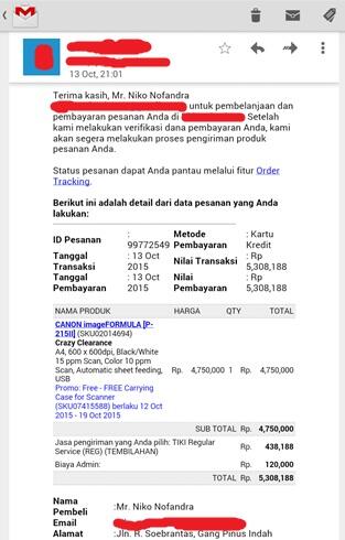 Teliti lagi berat paket anda saat berbelanja online