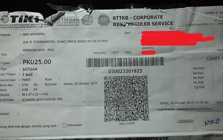 Teliti lagi berat paket anda saat berbelanja online