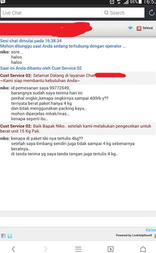 Teliti lagi berat paket anda saat berbelanja online