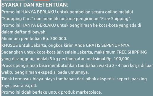 Teliti lagi berat paket anda saat berbelanja online