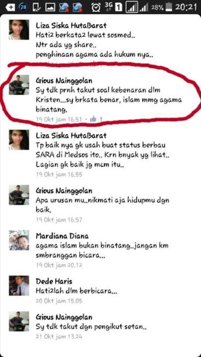 Menghina agama lewat Facebook, Orang ini diburu netizen