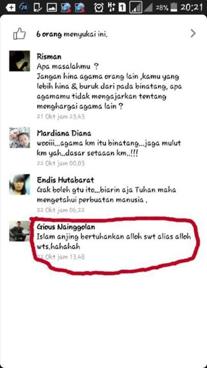 Menghina agama lewat Facebook, Orang ini diburu netizen