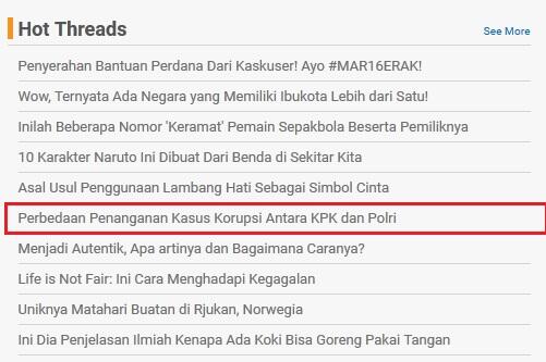 Ini Perbedaan Penanganan Kasus Korupsi Antara KPK dan Polri