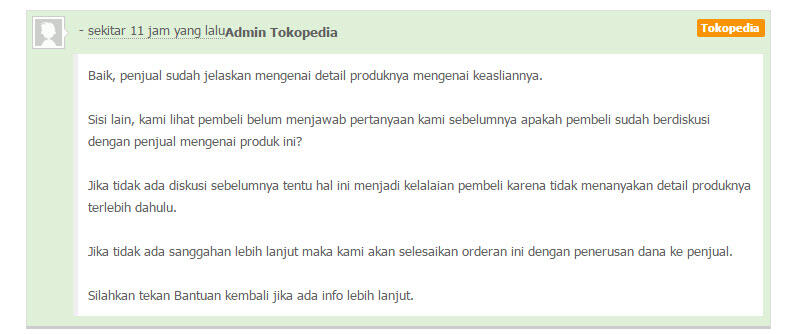 Tokopedia lebih membela seller yang menjual illegal tanpa bpom dibanding buyer