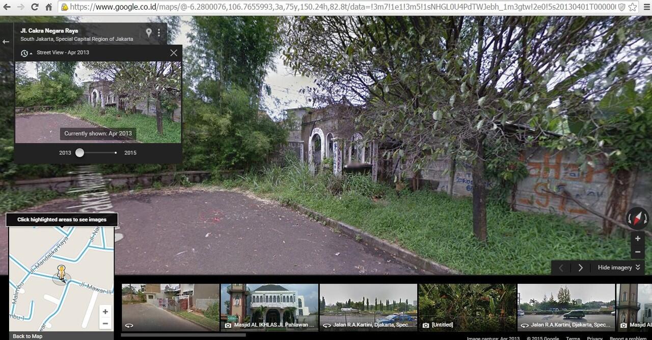 Foto Rumah Deni Bintaro : April 2013 dan Juni 2015 ( berdasar Google Maps )