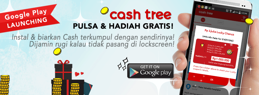Aplikasi Pulsa Gratis ? ~ Ya CASHTREE aja