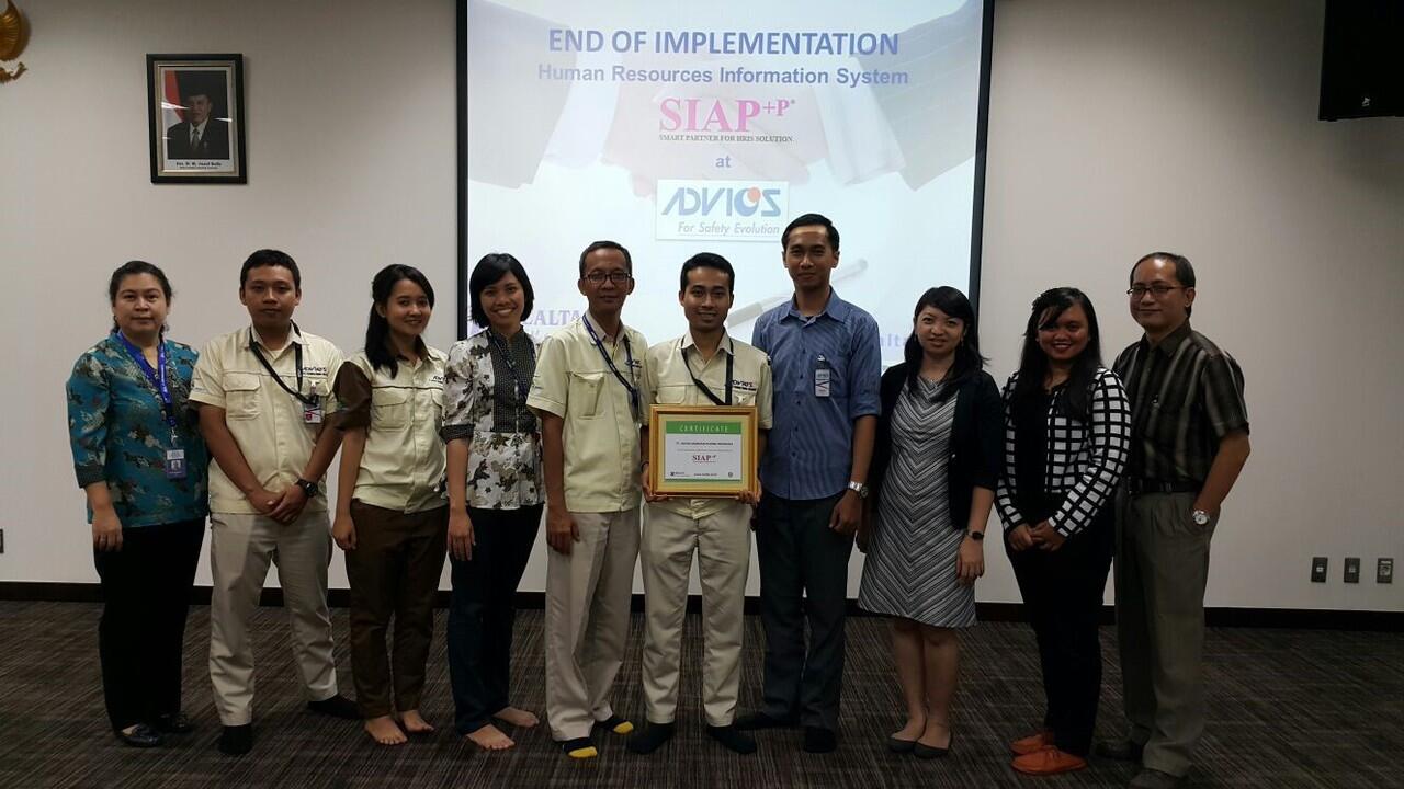 #FYI Close off Implementation SIAP+P - PT Advics Manufacturing Indonesia