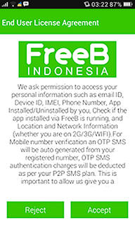 Cara Mendapatkan Pulsa Gratis menggunakan Aplikasi FreeB Indonesia